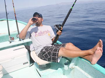 Panga fishing at La Paz