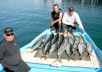 Yellowtail panga fishing at Isla Cedros