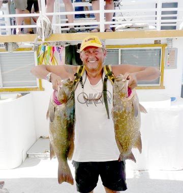 Leopard grouper caught in the Sea of Cortez Midriff