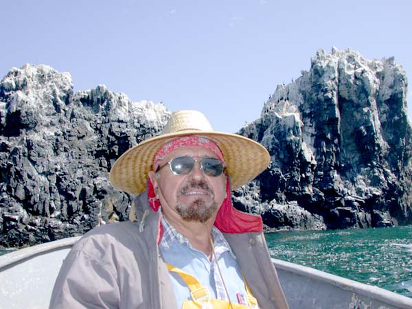 Sam Saenz fishing north of Puerto Santo Tomas at Piedra Blanca.