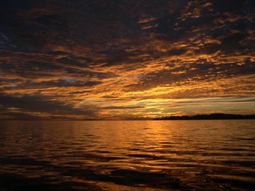 Sunrise at Isla San Marcos, Mexico